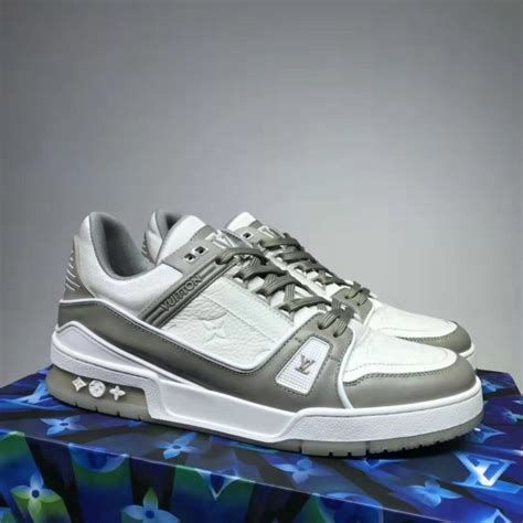 louis vuitton sneaker grey|Louis Vuitton sneakers for men.